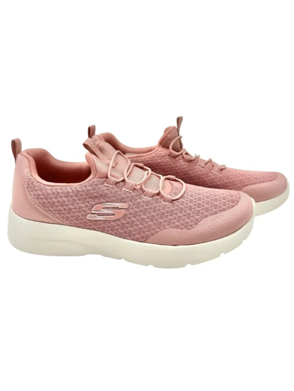 Skechers Memory Foam Slip On Sneakers Womens US 7 Pink Lightweight Comfort Shoes